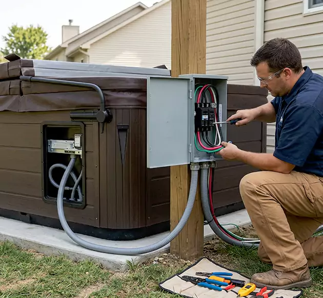 Professional Hot Tub Electrical Installation: Your Local Spa Wiring Team in Holly Springs, GA